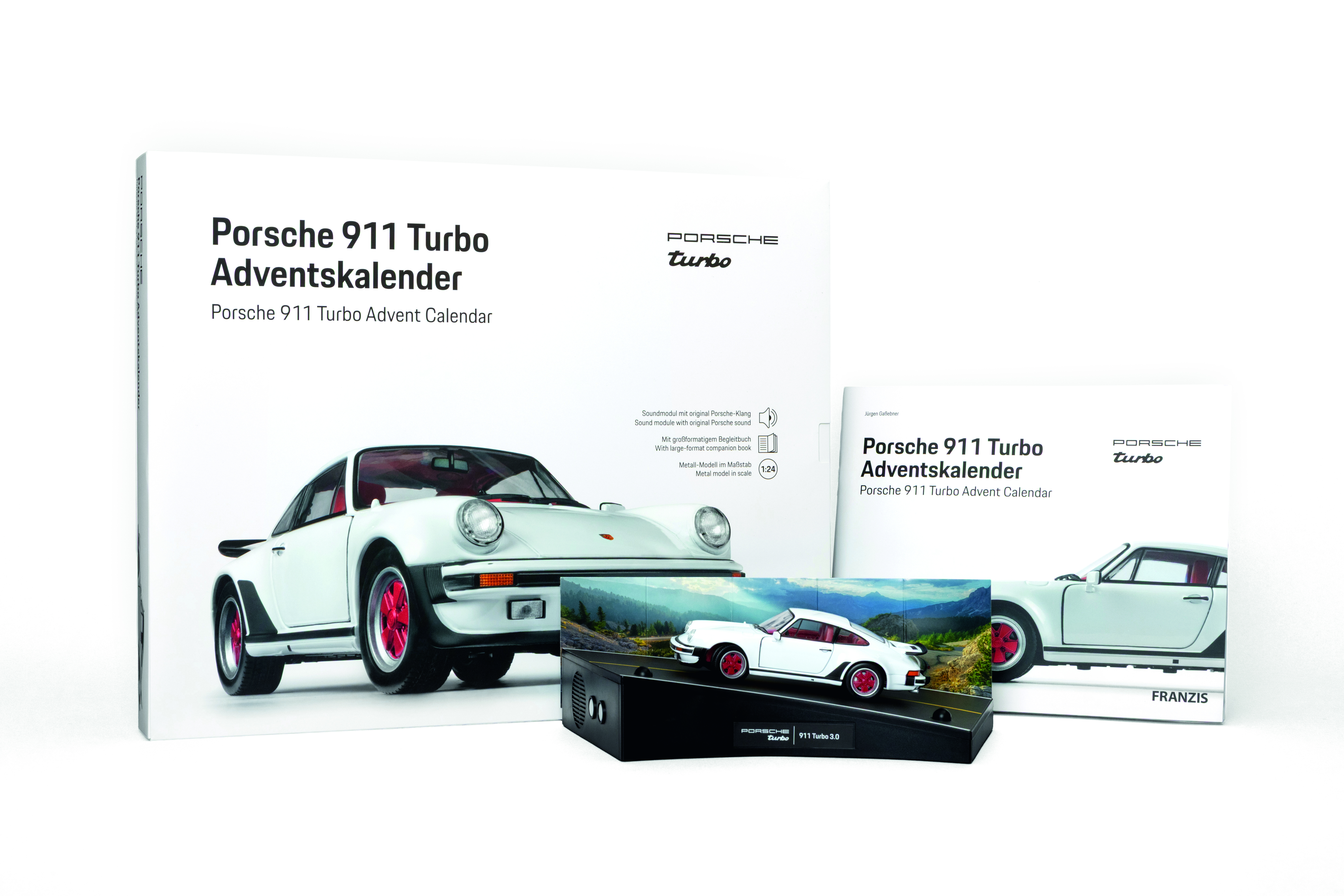 Porsche 911 Turbo Adventskalender 1:24 grandprixweiß