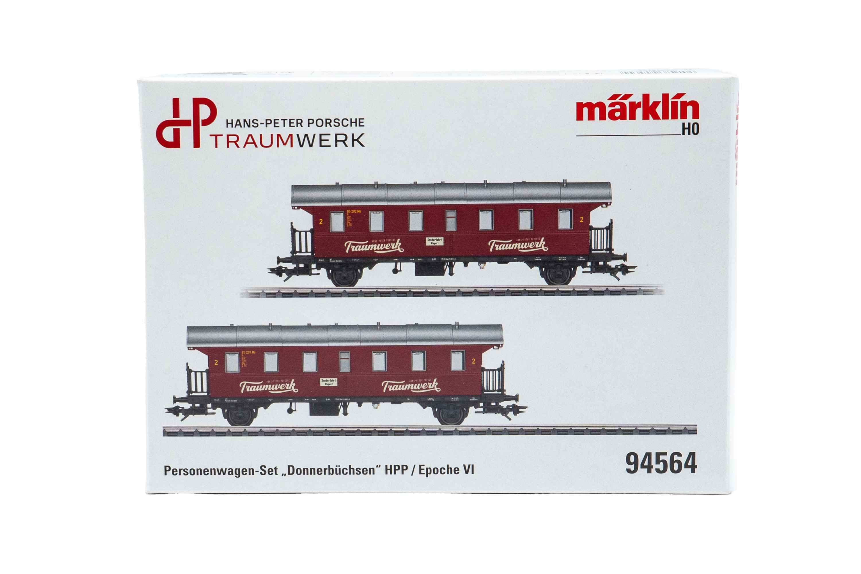 Märklin Personenwagen Bi "Donnerbüchse" in rubinrot - Set 1 Traumwerk Jubiläumsedition