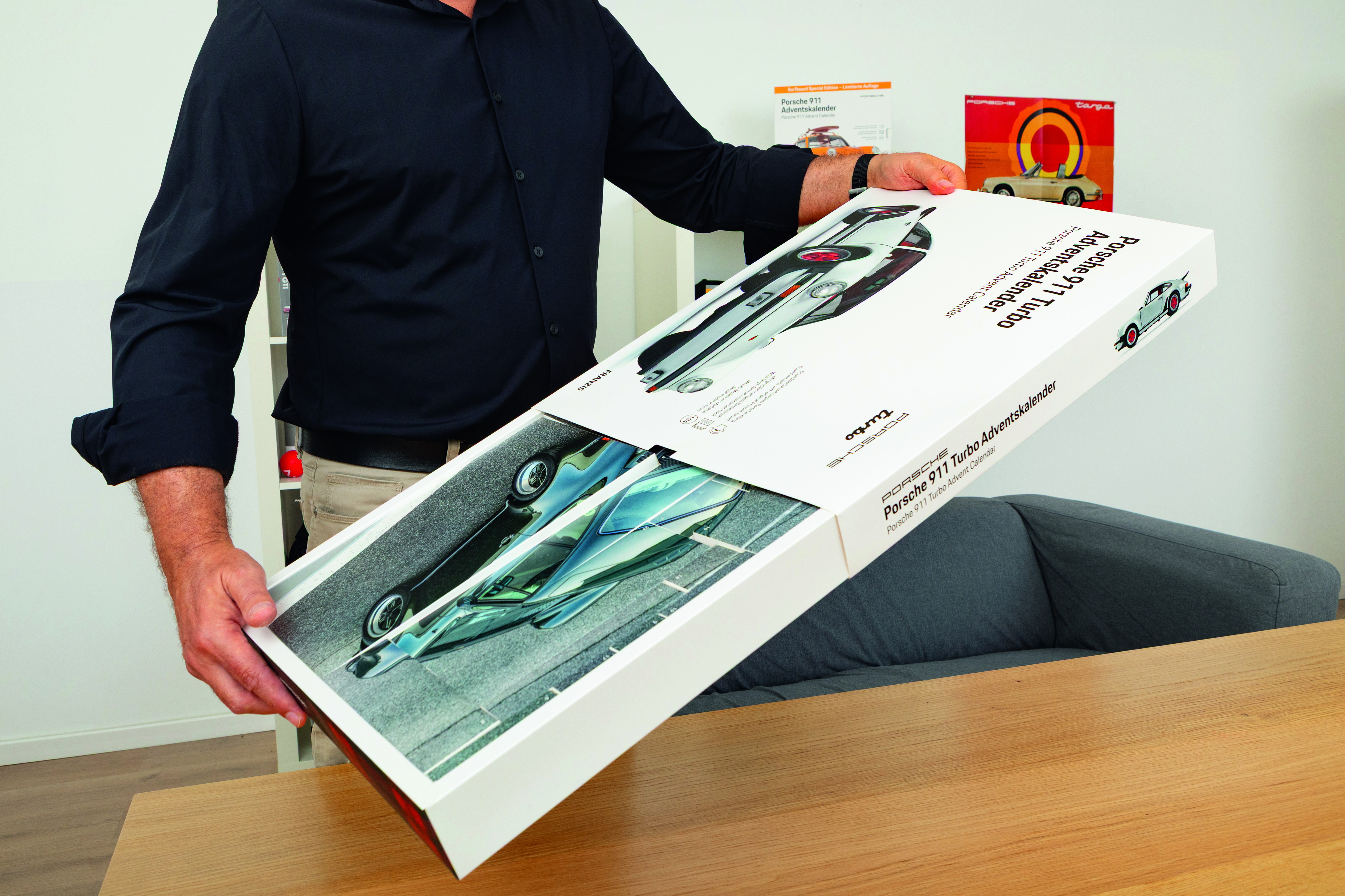 Porsche 911 Turbo Adventskalender 1:24 grandprixweiß
