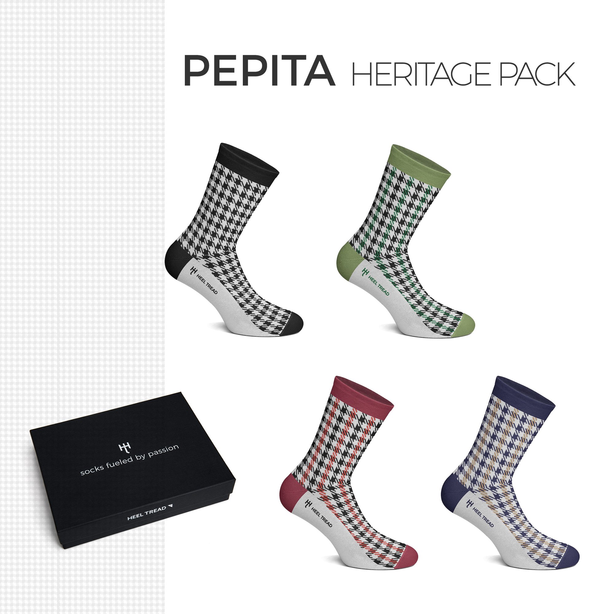 Pepita Heritage Socken bunt 4 Sorten