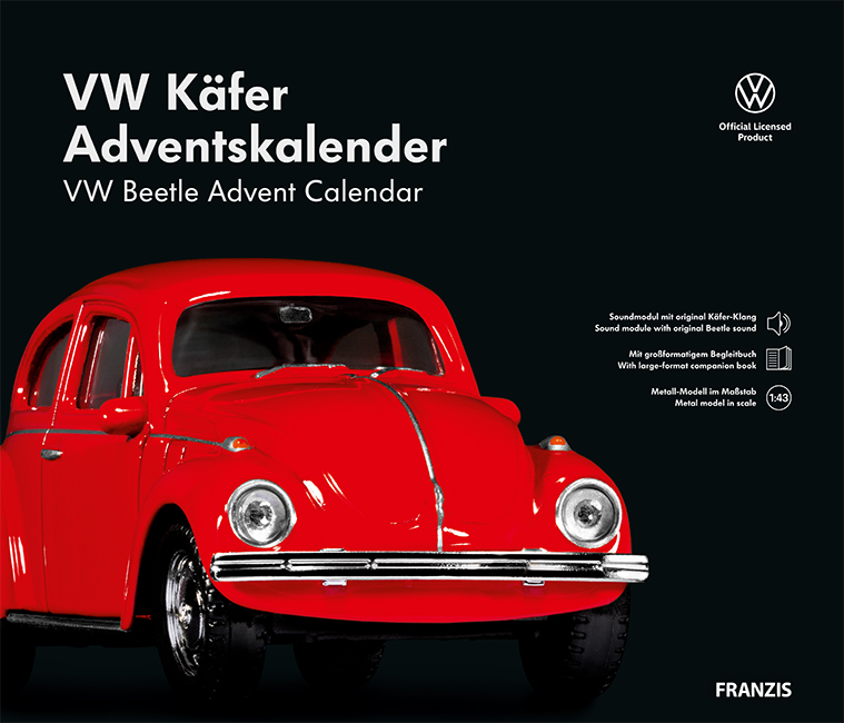 Adventskalender VW Käfer rot - 1:43