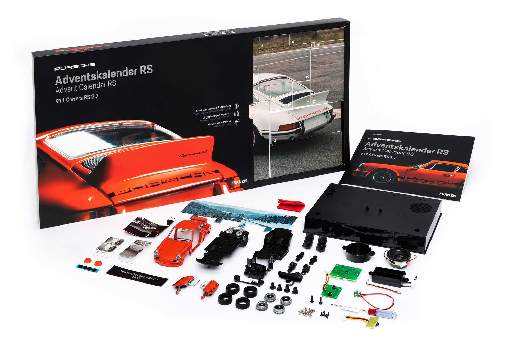 Adventskalender Porsche 911 Carrera RS - rot - 1:43