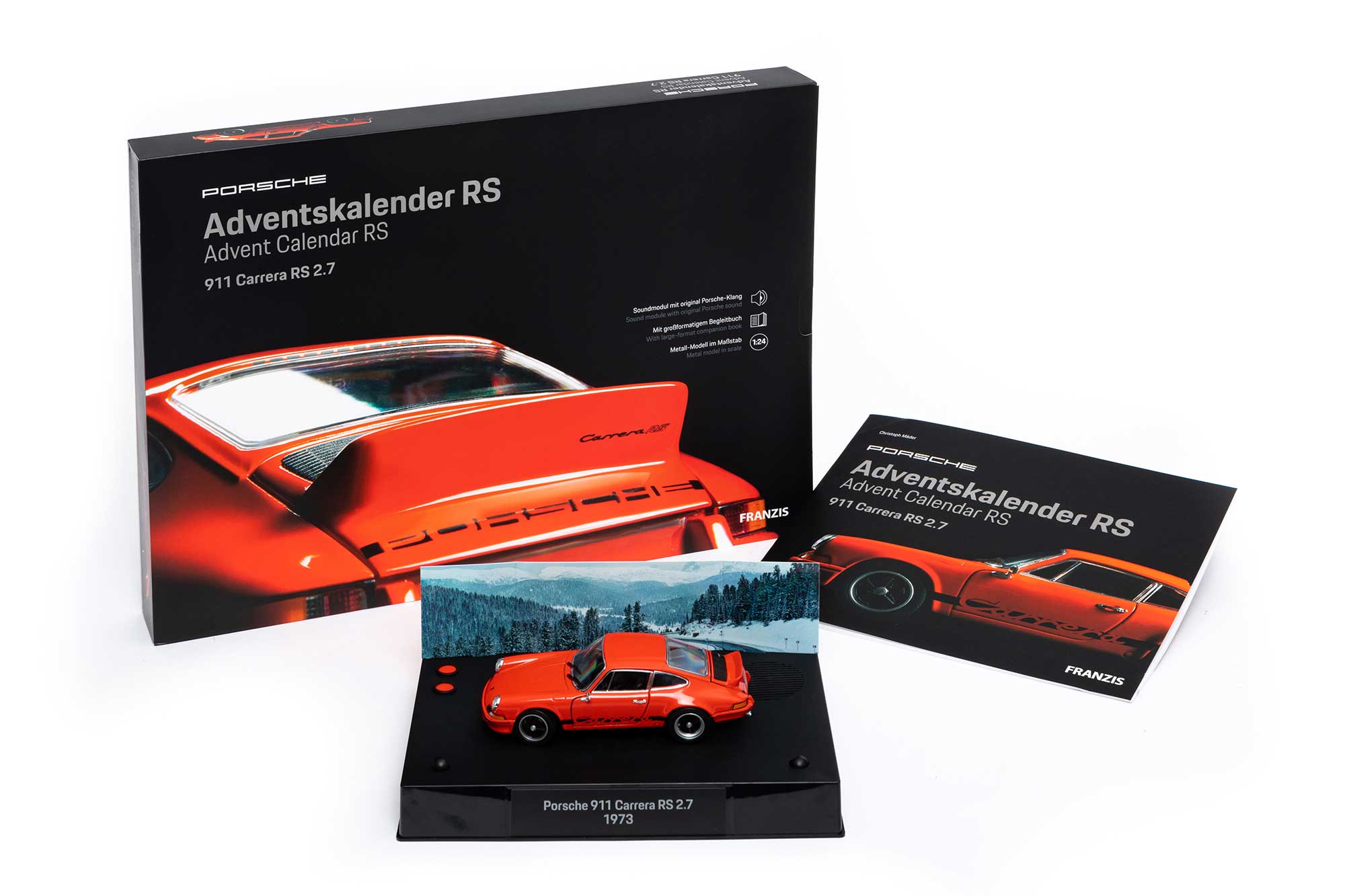 Adventskalender Porsche 911 Carrera RS - rot - 1:43