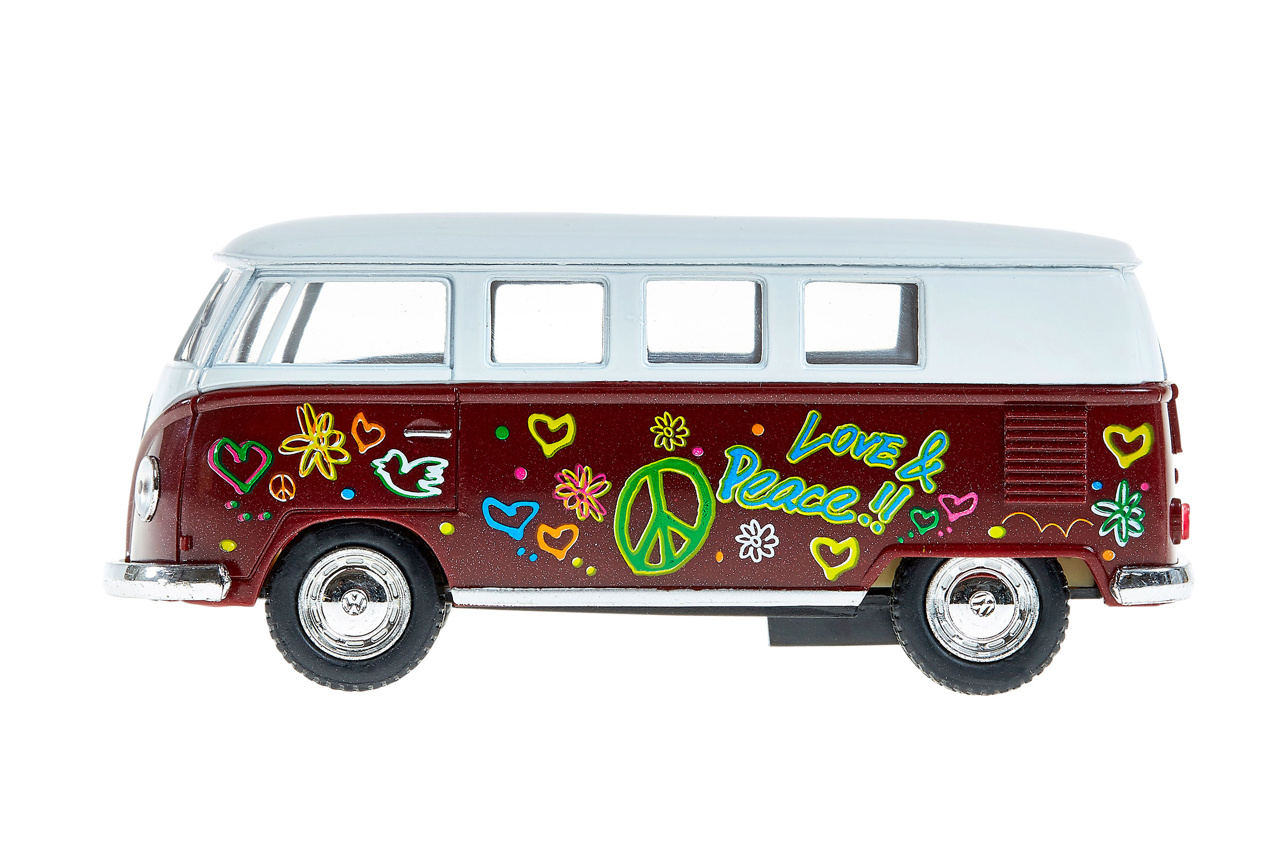 VW Hippie Bus Set 1:64