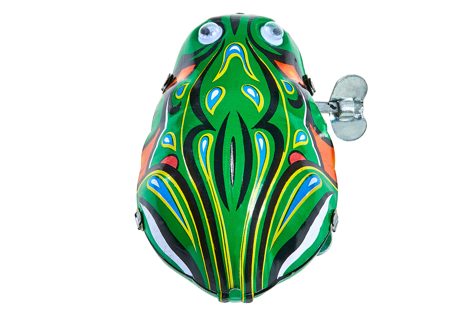 Blechspielzeug Frosch hüpfend zum Aufziehen