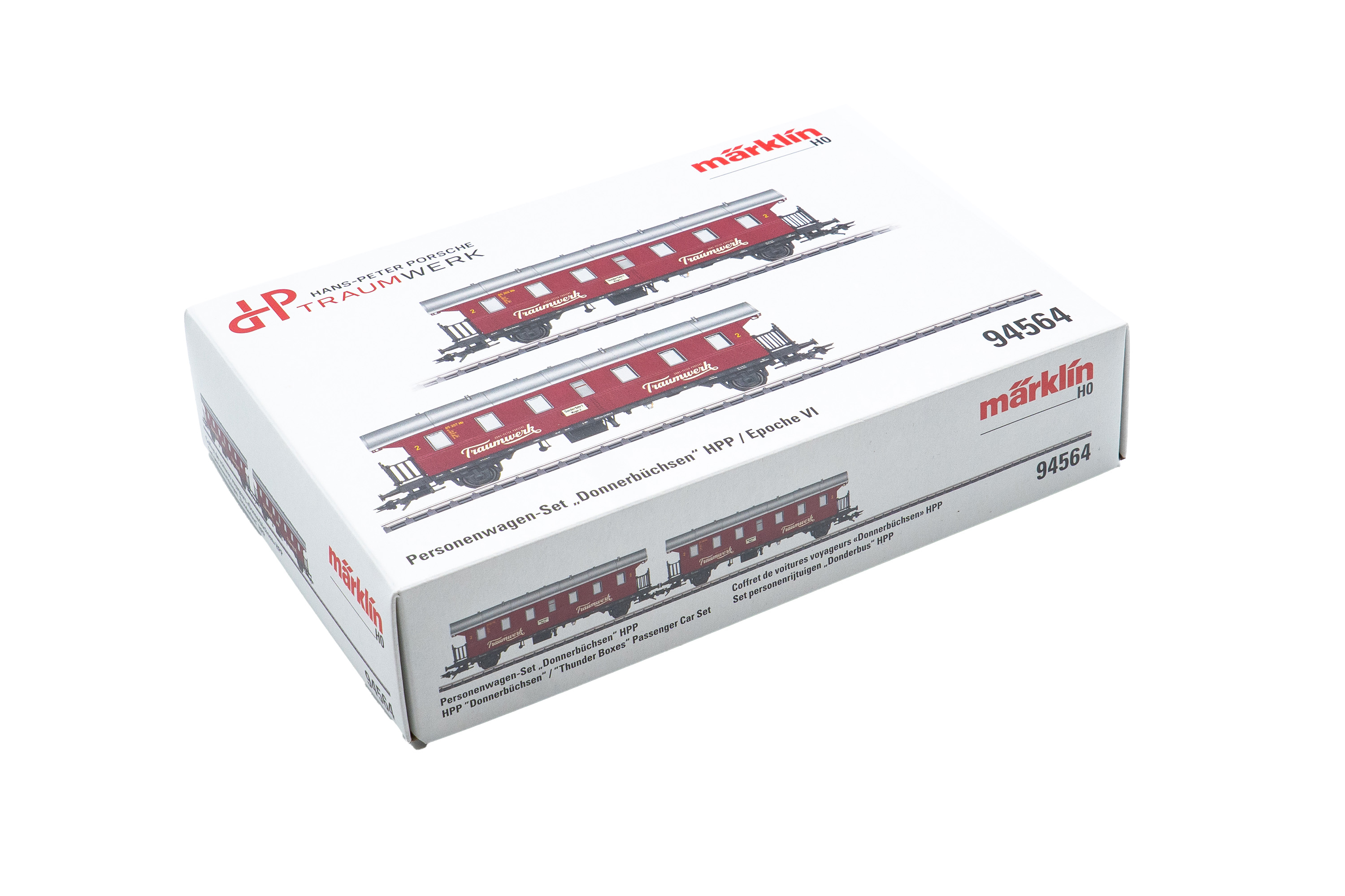 Märklin Personenwagen Bi "Donnerbüchse" in rubinrot - Set 1 Traumwerk Jubiläumsedition