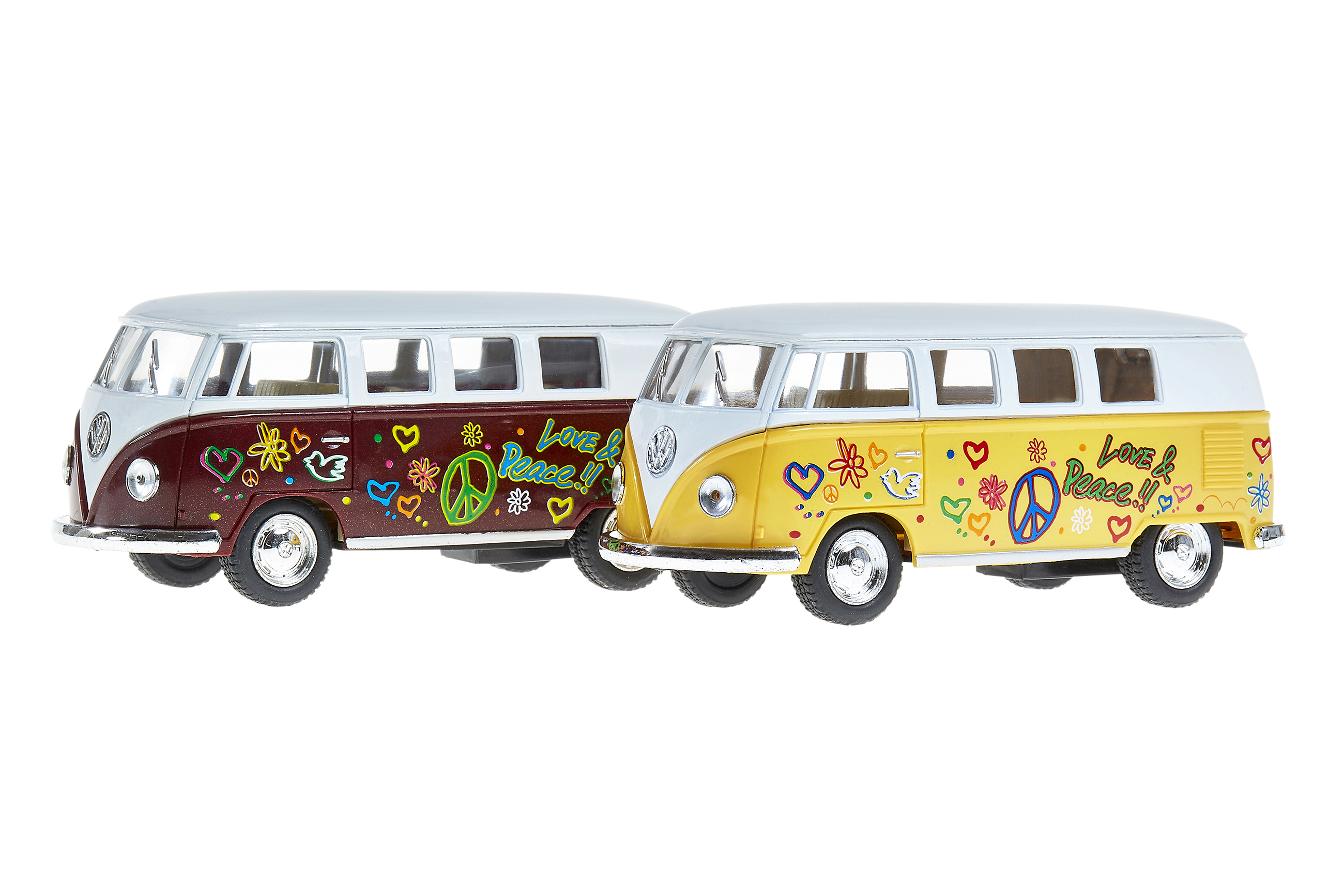 VW Hippie Bus Set 1:64