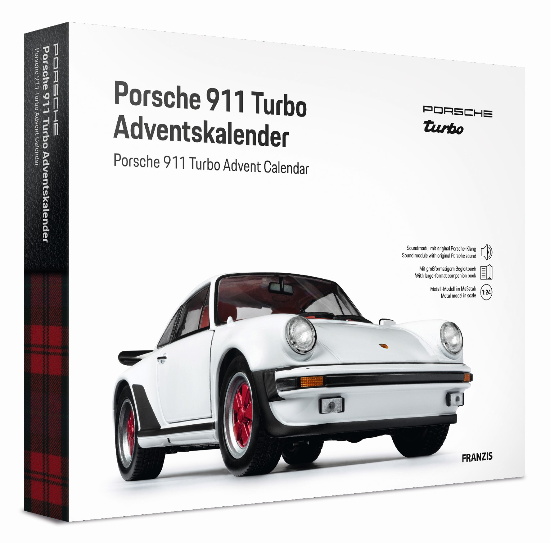 Porsche 911 Turbo Adventskalender 1:24 grandprixweiß