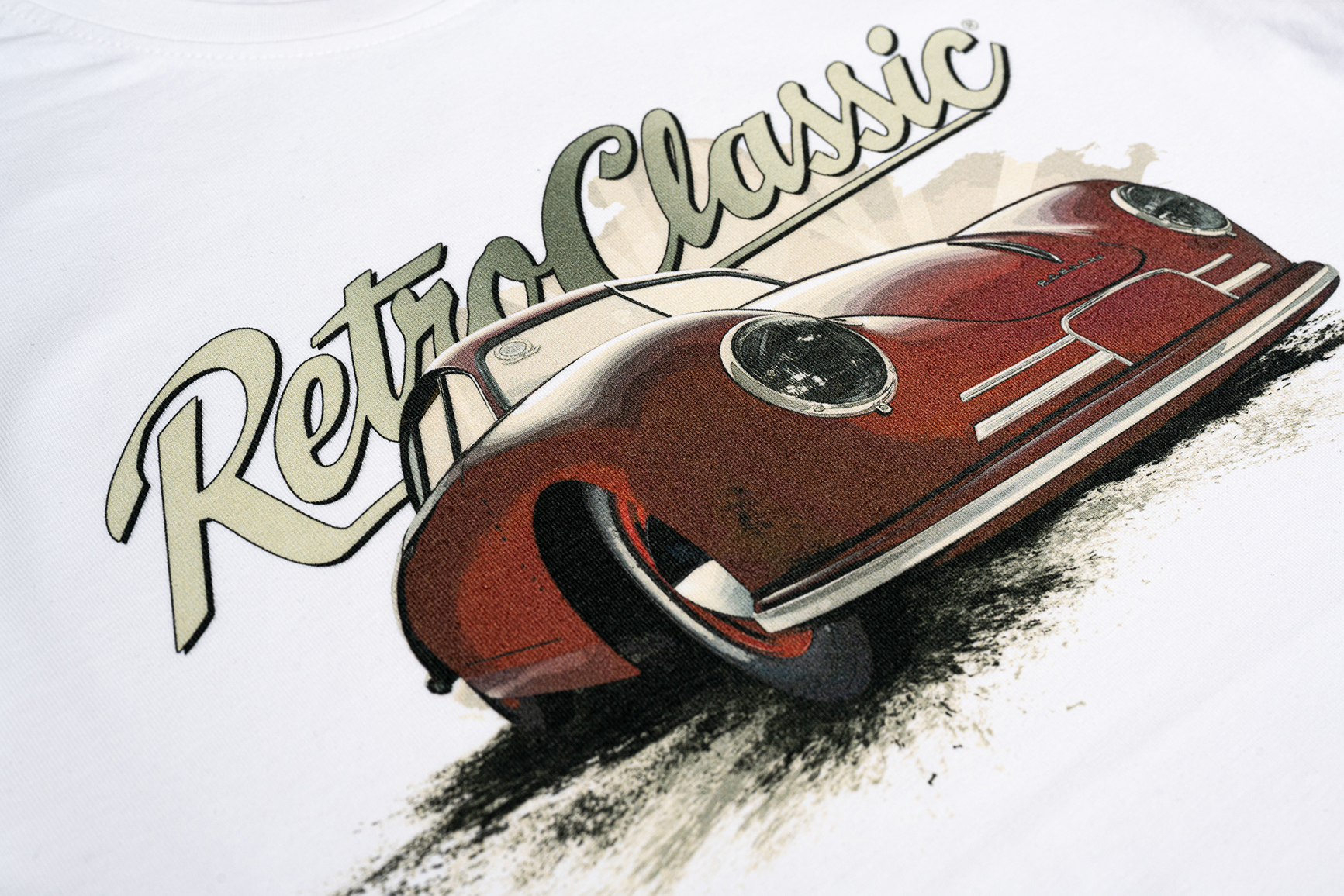 T-Shirt Herren - Retro Classic Porsche 356 Gmünd Coupé
