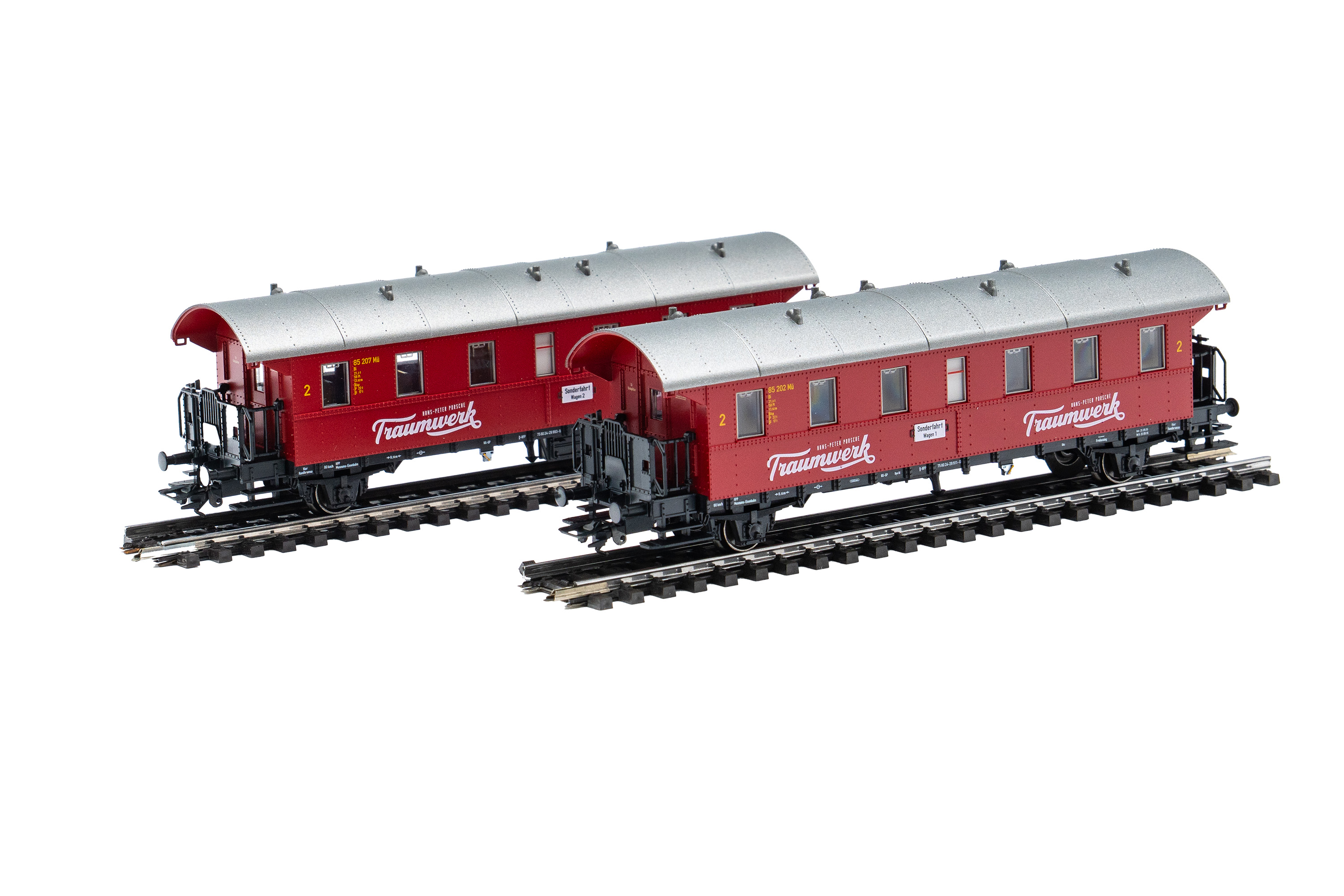 Märklin Personenwagen Bi "Donnerbüchse" in rubinrot - Set 1 Traumwerk Jubiläumsedition