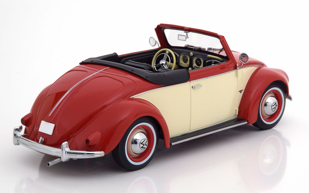 Norev 1/43 Volkswagen Hebmüller Cabriolet 1949 - Noir/beige - Métal - 840014